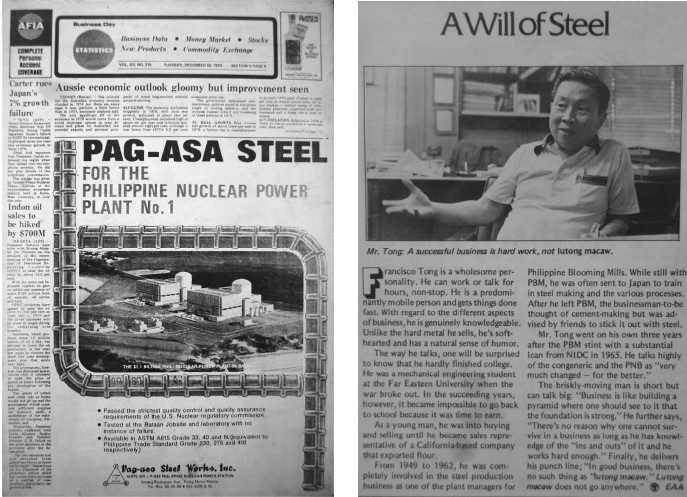 Pagasa Steel Newspaper Nuclear Power Plant Accredited